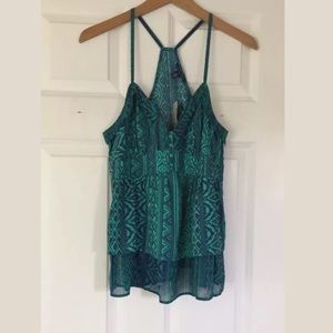 American Eagle Outfitters.Green Printed Halter